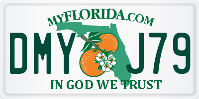 FL license plate DMYJ79