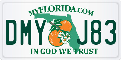 FL license plate DMYJ83