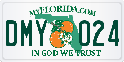 FL license plate DMYO24
