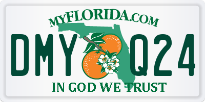 FL license plate DMYQ24