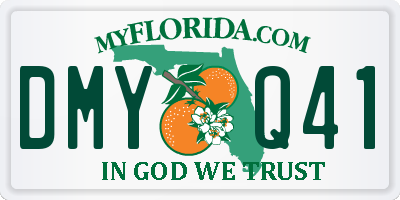 FL license plate DMYQ41