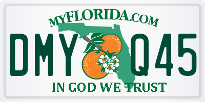 FL license plate DMYQ45