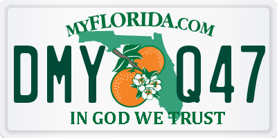 FL license plate DMYQ47