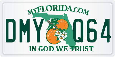 FL license plate DMYQ64