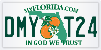 FL license plate DMYT24