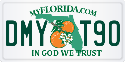 FL license plate DMYT90
