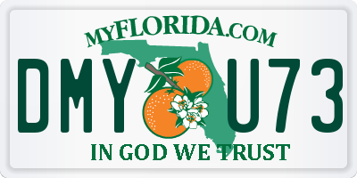 FL license plate DMYU73