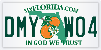 FL license plate DMYW04