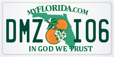 FL license plate DMZI06
