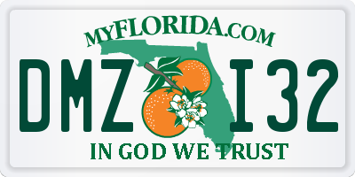 FL license plate DMZI32