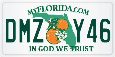 FL license plate DMZY46
