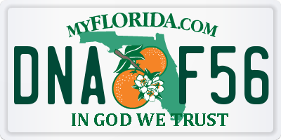 FL license plate DNAF56
