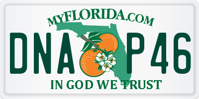 FL license plate DNAP46