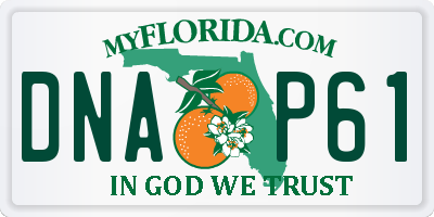 FL license plate DNAP61