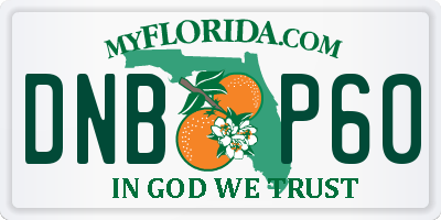 FL license plate DNBP60