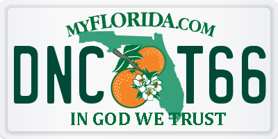 FL license plate DNCT66
