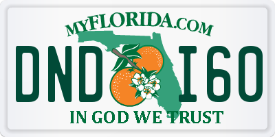 FL license plate DNDI60