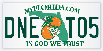 FL license plate DNET05