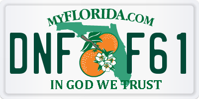 FL license plate DNFF61