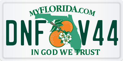 FL license plate DNFV44