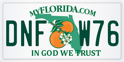 FL license plate DNFW76