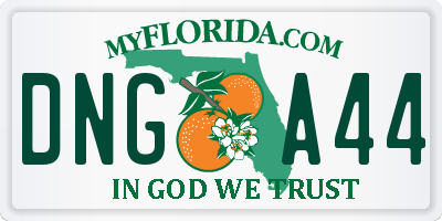 FL license plate DNGA44