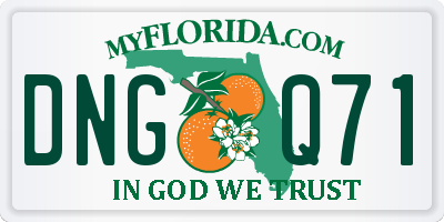 FL license plate DNGQ71