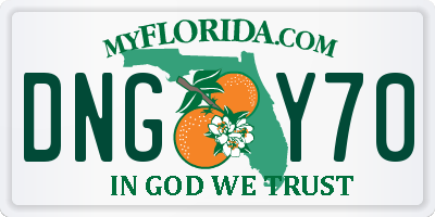FL license plate DNGY70