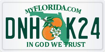 FL license plate DNHK24