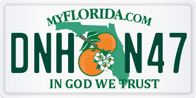 FL license plate DNHN47