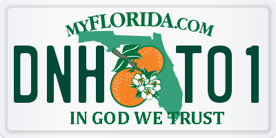 FL license plate DNHT01