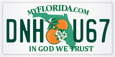 FL license plate DNHU67