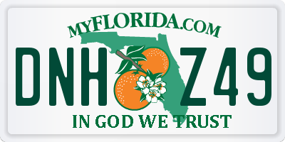 FL license plate DNHZ49