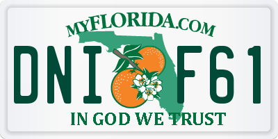 FL license plate DNIF61