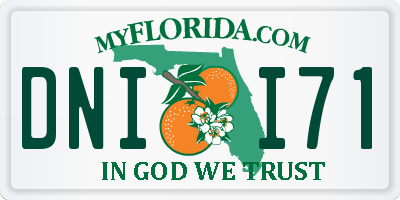 FL license plate DNII71