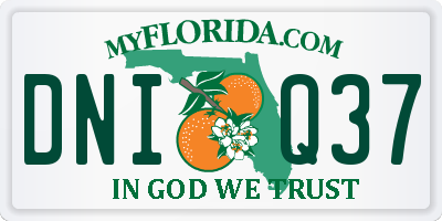 FL license plate DNIQ37