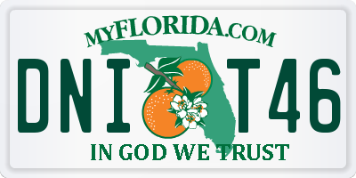 FL license plate DNIT46