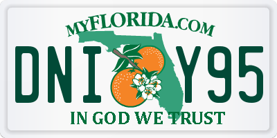 FL license plate DNIY95