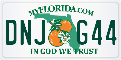 FL license plate DNJG44