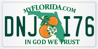 FL license plate DNJI76