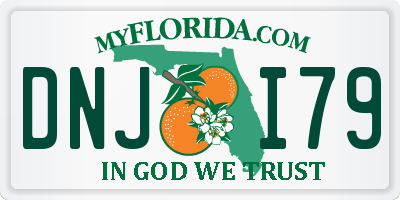 FL license plate DNJI79