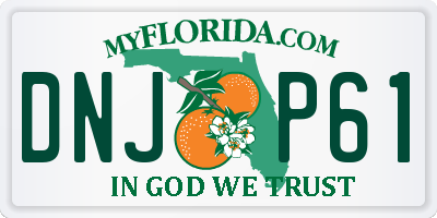FL license plate DNJP61
