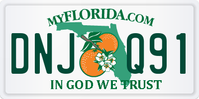 FL license plate DNJQ91