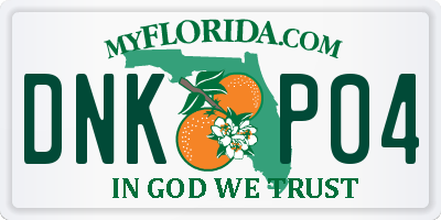 FL license plate DNKP04