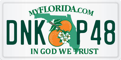 FL license plate DNKP48