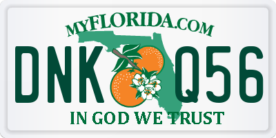 FL license plate DNKQ56