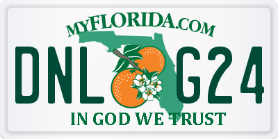 FL license plate DNLG24