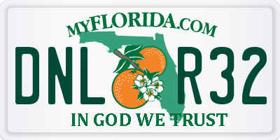 FL license plate DNLR32