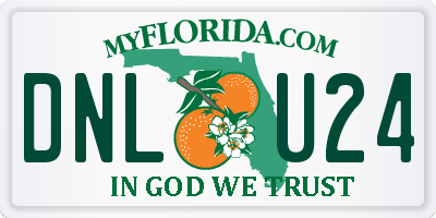 FL license plate DNLU24