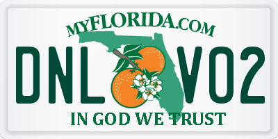 FL license plate DNLV02